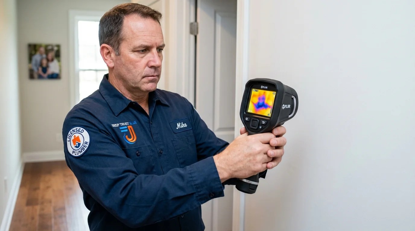 Thermal imaging leak detection by Johns Plumbing LLC in Frankton